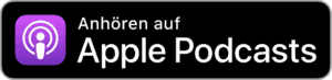 Badge „Anhören auf Apple Podcasts“ mit Logo