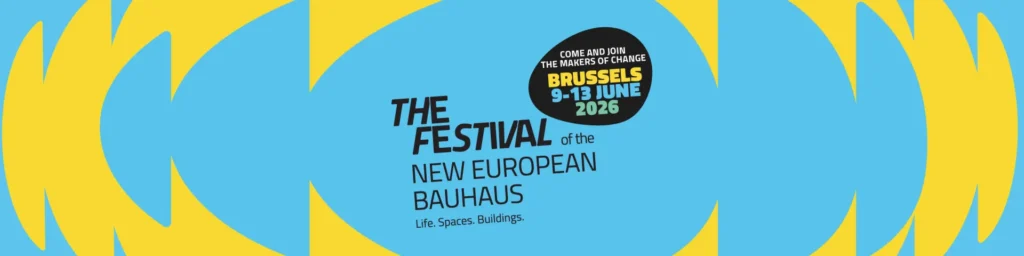 Plakat New European Bauhaus Festival Brüssel 2026